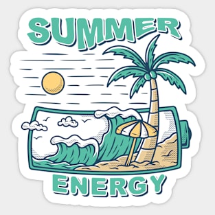 Summer Energy Sticker